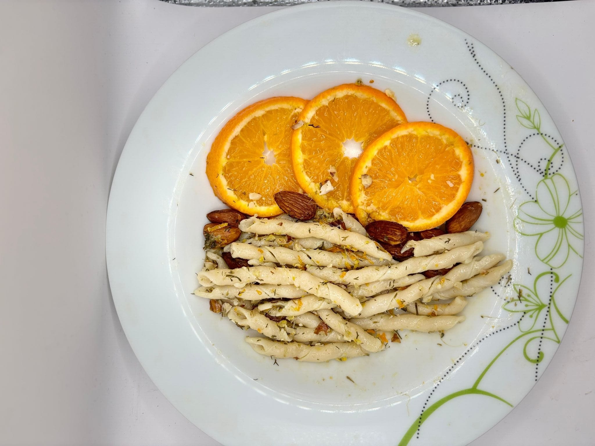 Busiate con arance e finocchio selvatico